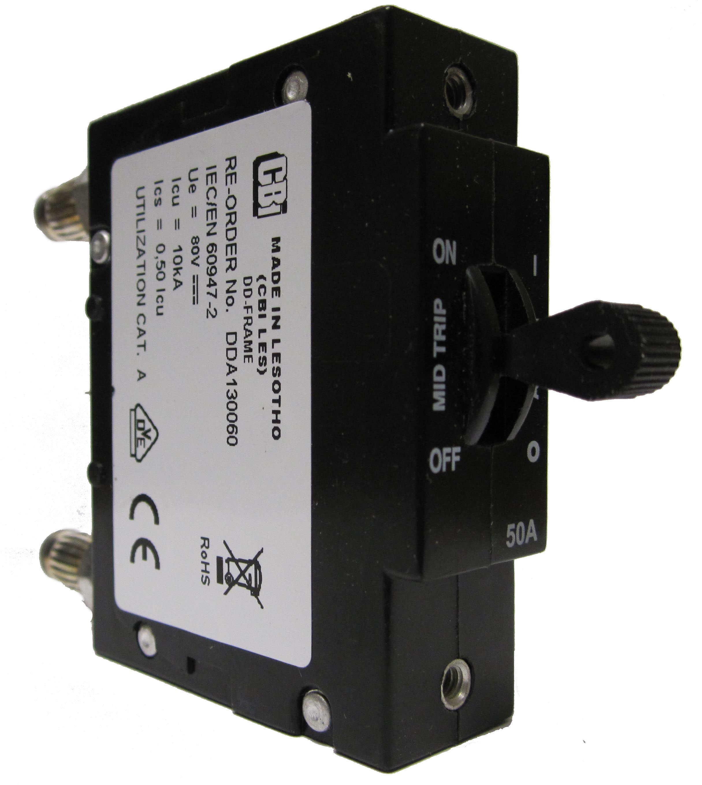 Alpha Technologies Circuit Breakers, Three Pole (225A - 300A), Black H ...